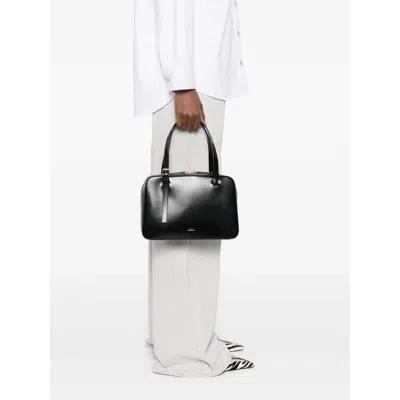 Apc A.p.c. Black Shoulder Bag With Versatile Carrying Options In Black