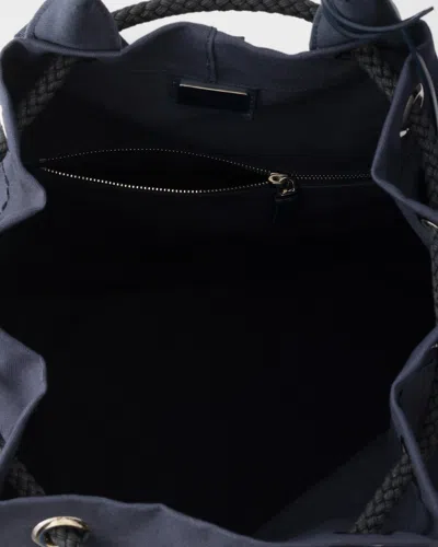 Prada Canvas Drawstring Duffle Bag