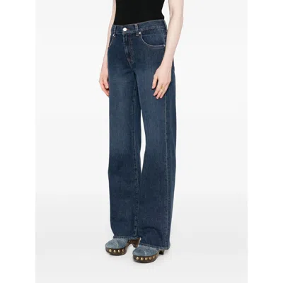 7 For All Mankind Tess Wide-leg Denim Jeans In Blue