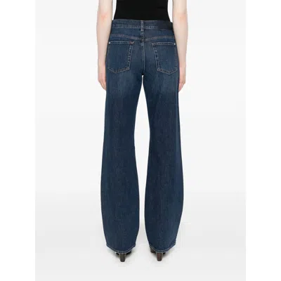 7 For All Mankind Tess Wide-leg Denim Jeans In Blue