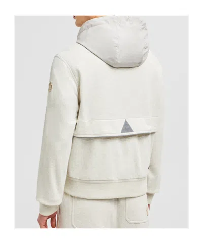 Moncler Grenoble Men Padded Wool Zip-up Hooded Jacket