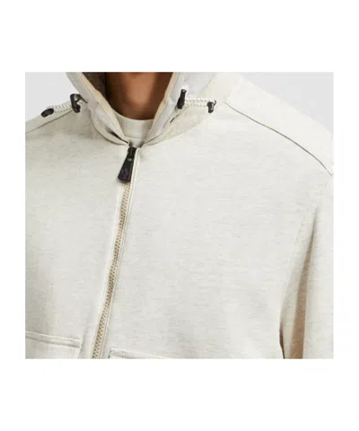 Moncler Grenoble Men Padded Wool Zip-up Hooded Jacket