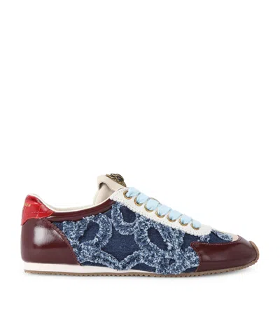 Kurt Geiger Fabric Patent Islington Sneaker In Multi