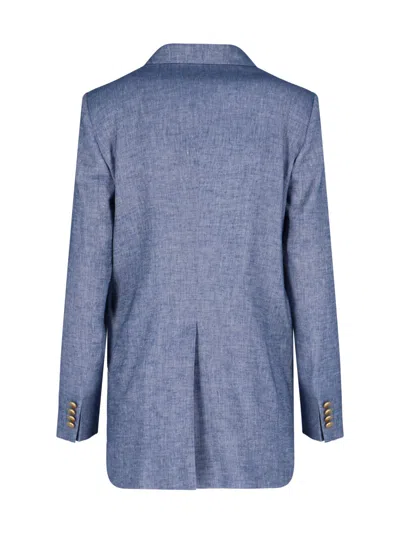 Tagliatore Tailored Jacket Double-breasted Design In Blue