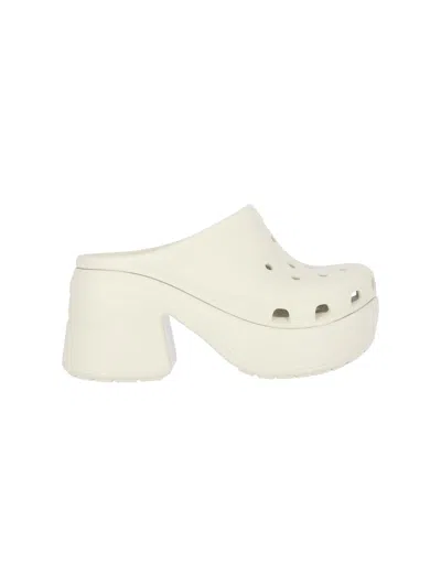 Crocs Mules Platform Siren In White