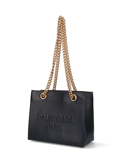 Balenciaga Chain Strap Tote Bags With Gold-tone Hardware