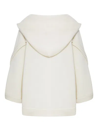Max Mara Wool And Cachemire Cardigan In White
