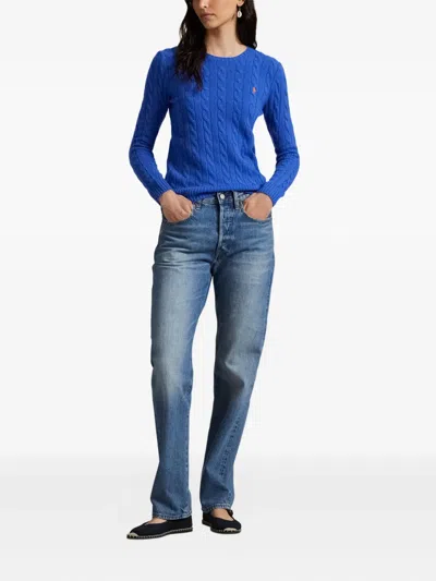 Polo Ralph Lauren Cable-knit Sweater In Blue
