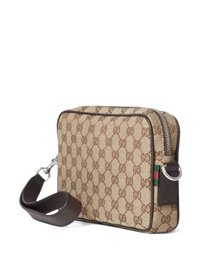 Gucci Gg Small Shoulder Strap Crossbody Bags Brown