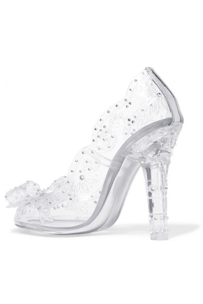 Dolce & Gabbana Dolce And Gabbana Silver Crystal Cinderella Pumps