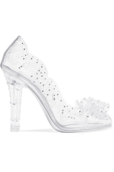 Dolce & Gabbana Dolce And Gabbana Silver Crystal Cinderella Pumps