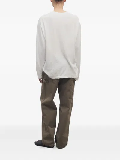 The Row Sharka Cotton Trousers In Brown
