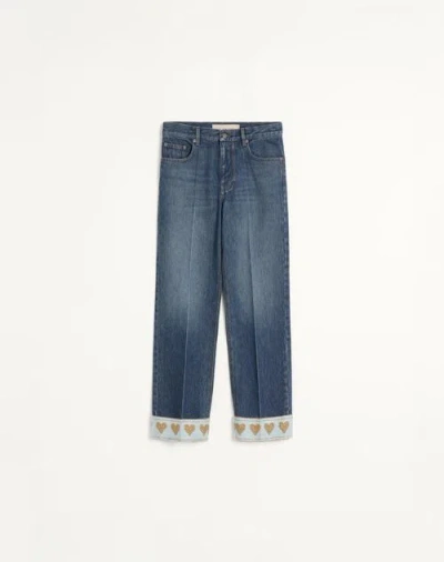 Valentino Garavani Denim Jeans In Blue