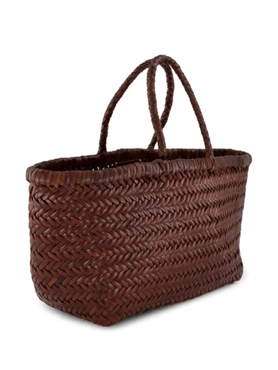 Dragon Diffusion Small Bamboo Triple Jump Tote Bag In Burgundy