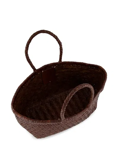 Dragon Diffusion Small Bamboo Triple Jump Tote Bag In Burgundy