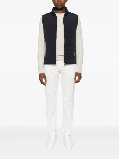 Brunello Cucinelli Men Lightweight Padded Vest In Blue