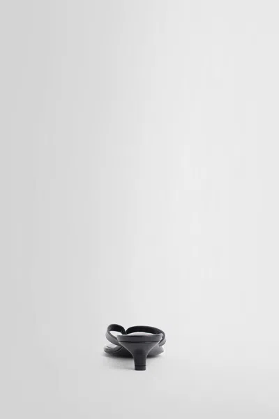 Shop Totême Woman Black Sandals & Slides