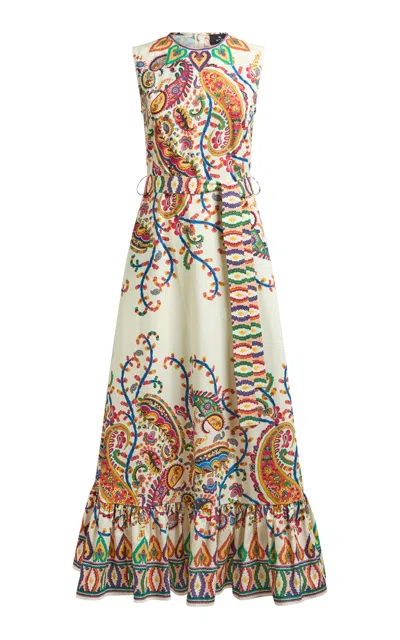 Etro Floral Paisley-print Cotton Maxi Dress