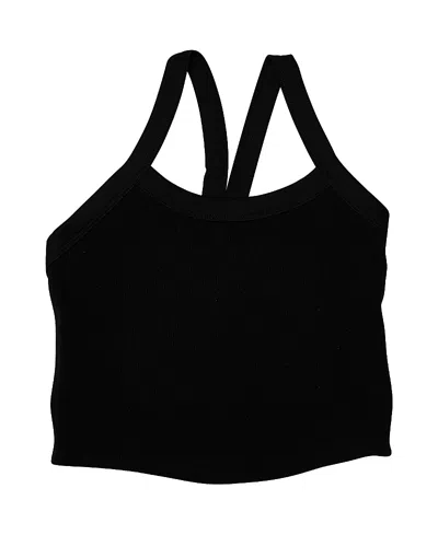 Malibu Sugar Girls' Racerback Cami Top (8-12) - Big Kid In Black