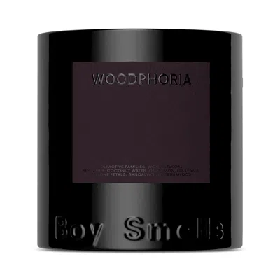 Boy Smells Woodphoria Candle In Purple