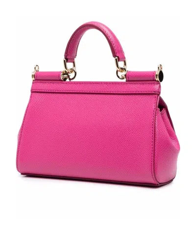 Dolce & Gabbana Dolce Sicily Sml Lthr Tote Bag