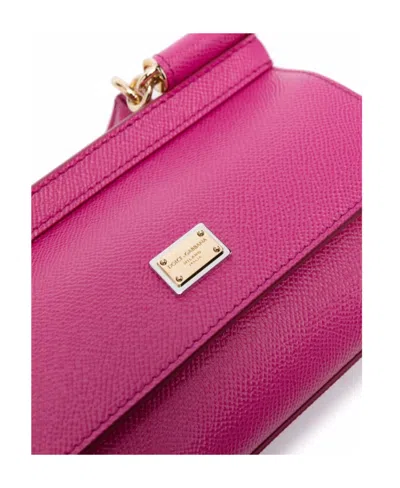 Dolce & Gabbana Dolce Sicily Sml Lthr Tote Bag