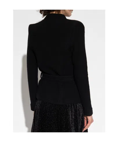 Iro Awa Belted Wool Jacket In Black