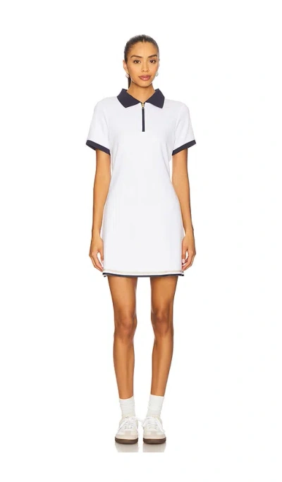 Varley Valentina Court Polo Mini Dress In White