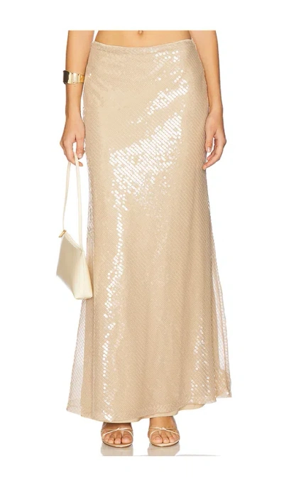 Sndys X Revolve X Revolve Calliope Maxi Skirt In Neutral