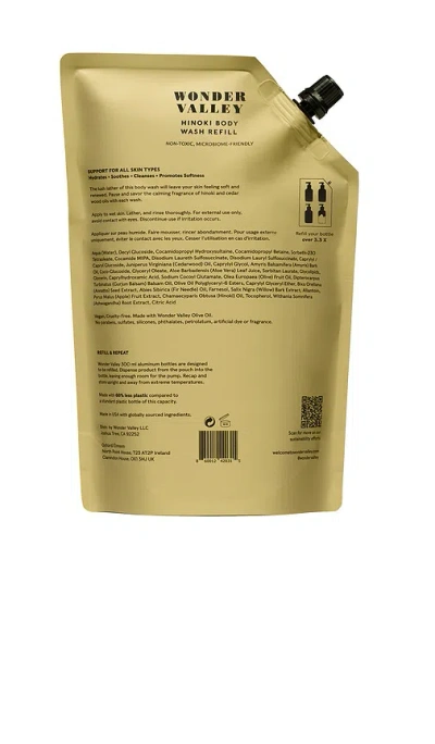 Wonder Valley Hinoki Body Wash Refill 1l In Transparent
