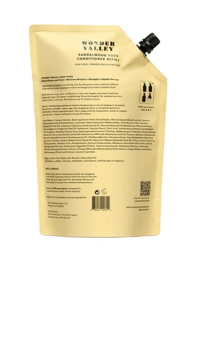 Wonder Valley Sandalwood Yuzu Conditioner Refill 1l In Transparent