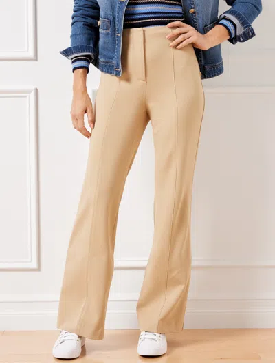 Talbots Plus Petite -  Providence Flare Leg Pants - Ponte - Sesame - 20