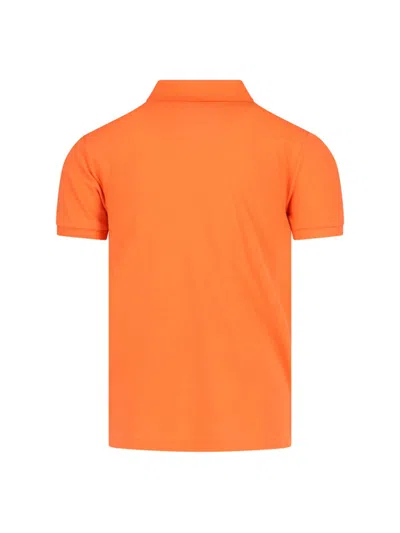 Polo Ralph Lauren T-shirt Collared Short Sleeves In Orange