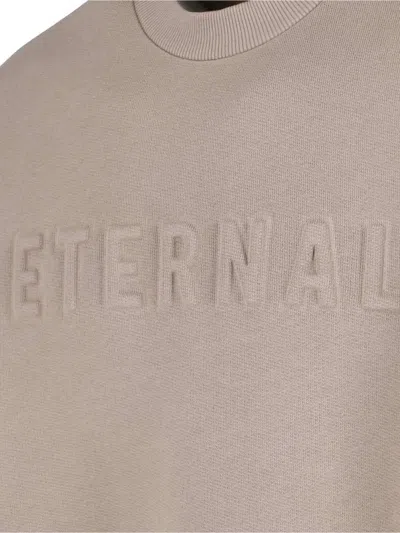 Fear Of God Relaxed Fit Sweatshirt With Embossed Detail In Beige