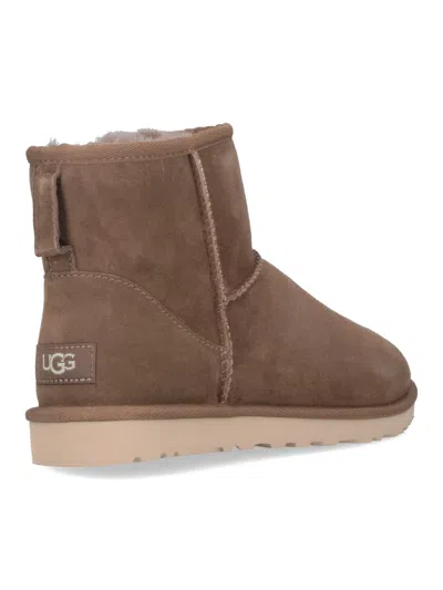 Ugg Classic Mini Ankle Boots In Brown