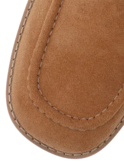 Ugg Ankle Boots High-heeled Platform Sole In Brown