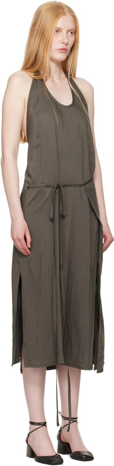 Lemaire Halter Neck Midi Apron Dress With Open Back