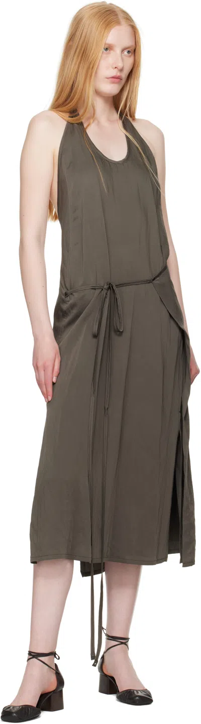 Lemaire Halter Neck Midi Apron Dress With Open Back