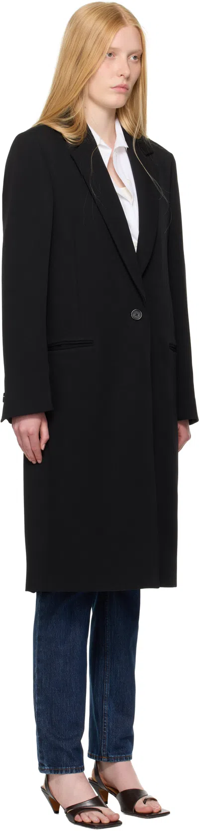 Totême Tailored Single-breasted Coat With Notched Lapels