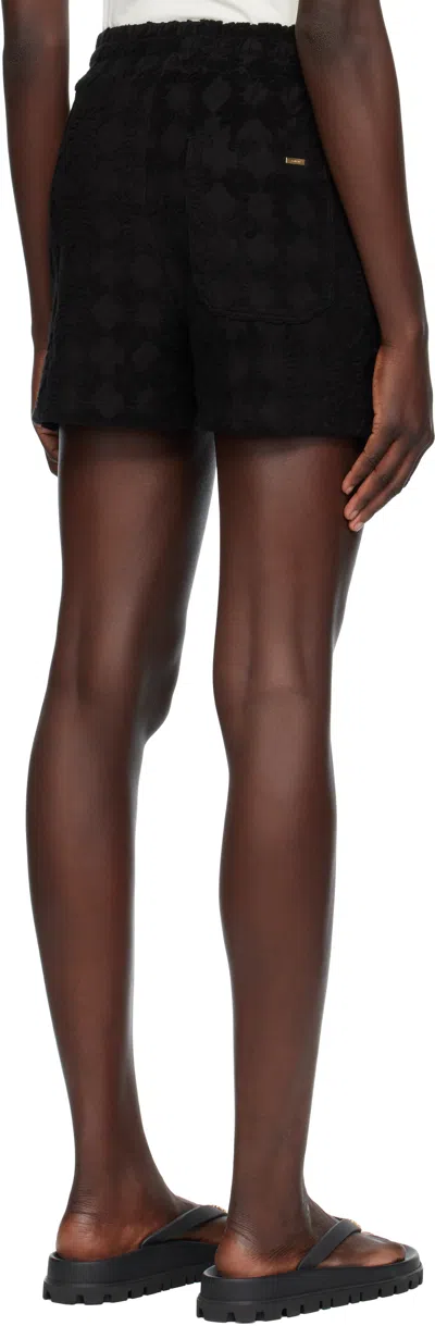 Amiri Black Ma Quad Toweling Shorts In Black