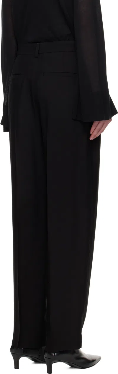 Totême Toteme Tapered Wool-blend Trousers In Grey