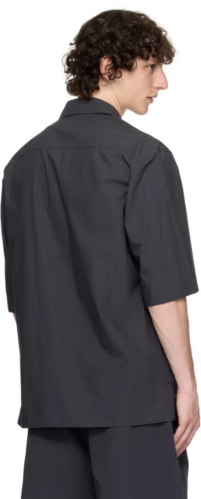 Lemaire 'utility' Shirt With Chest Pockets And Straight Hem In Gray