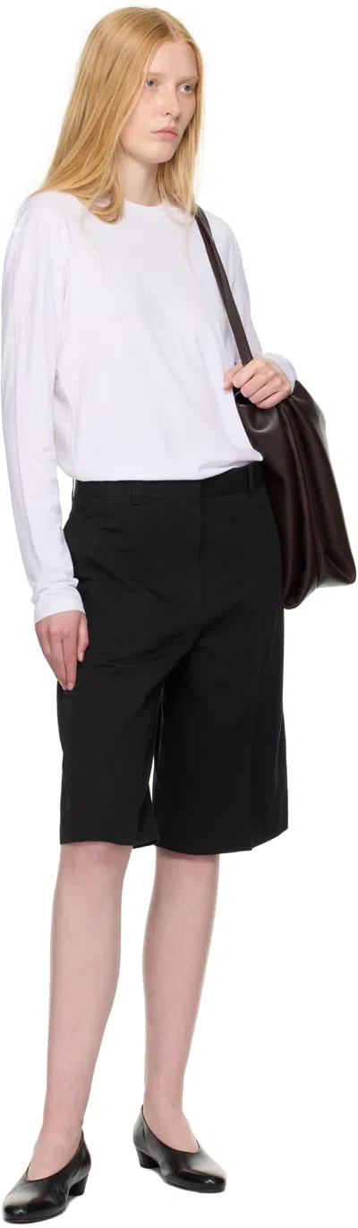 Totême Classic Long-sleeve Lyocell And Cotton T-shirt In White