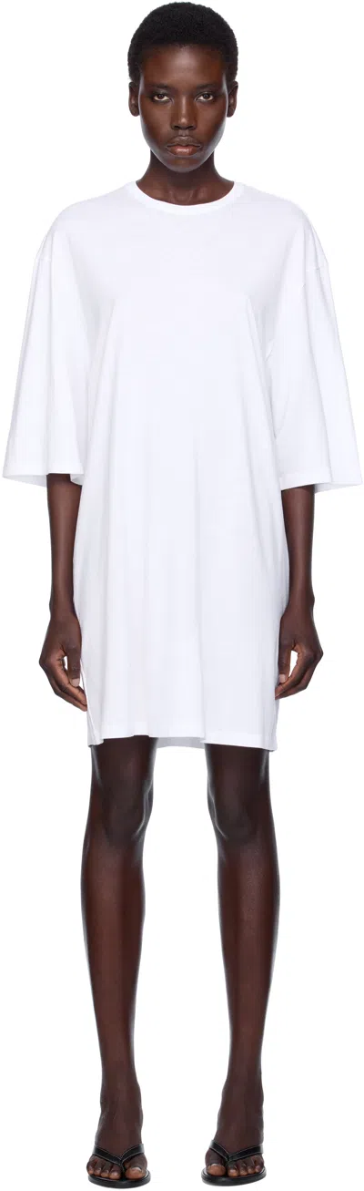 Totême Off-white Relaxed Tee Minidress In White