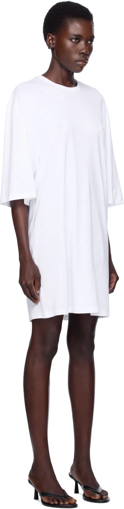 Totême Off-white Relaxed Tee Minidress In White