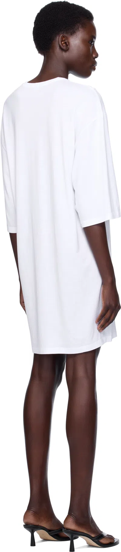 Totême Off-white Relaxed Tee Minidress In White