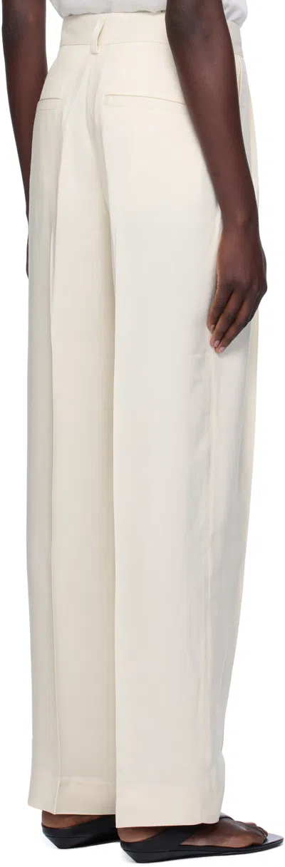 Totême Beige Double-pleat Fluid Trousers