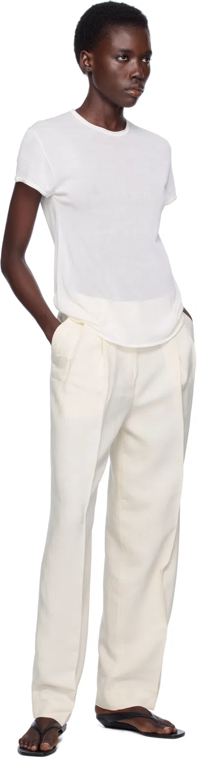 Totême Beige Double-pleat Fluid Trousers