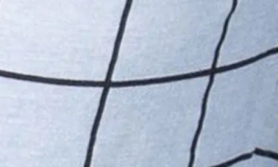 Sleephero Long Sleeve Knit Pajamas In Black With Grey Window Pane