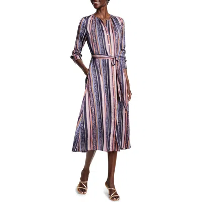 Nic + Zoe Nic+zoe Loren Animal Stripe Midi Dress